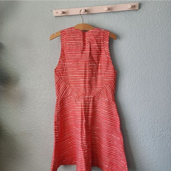 Gap linen cotton blend side pockets stripe dress - Picture 7 of 16